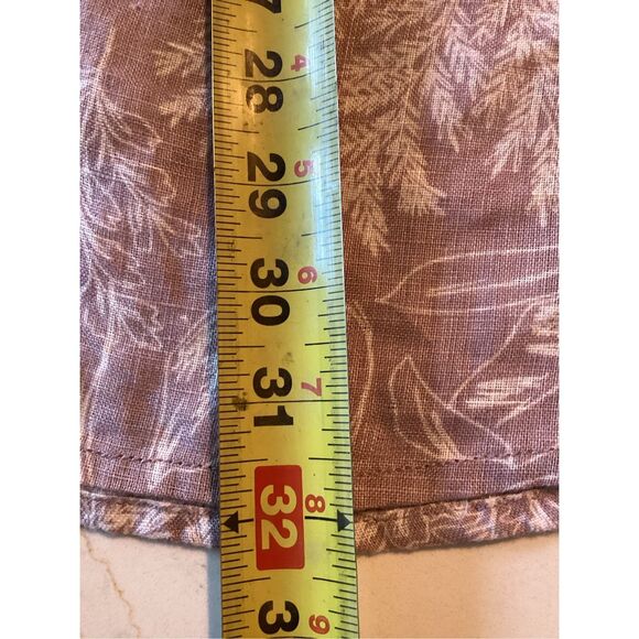 Tahari 100% Linen Button Up Top Tunic Sz 2X Soft Lavender Floral - Picture 5 of 6